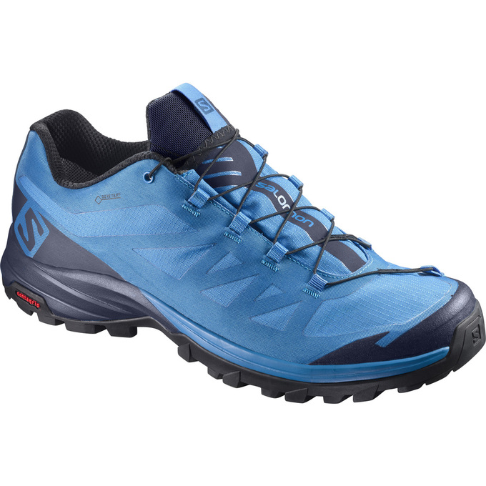 Zapatillas Trekking Salomon Hombre Azules / Azul Marino - Salomon Argentina OUTPATH GTX® ,617428-MNF